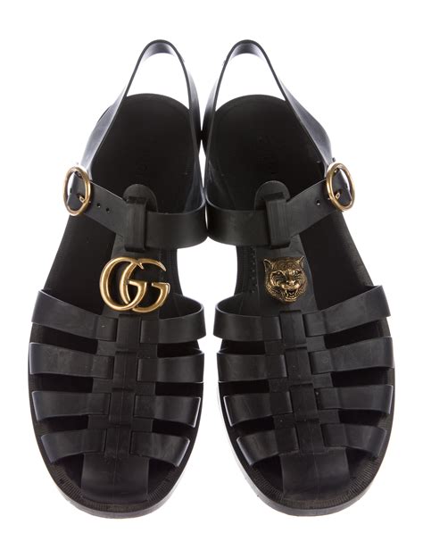 gucci ruber sandal|Gucci closed toe sandals.